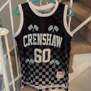 HGC Headgear Classics Crenshaw Hussle 60 Black and White Checkered Jersey NWT